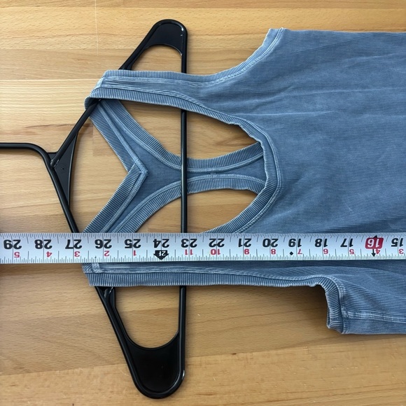 Lululemon Align Ribbed Racerback Tank Washed Moon Blue Built In Bra Size 4 - Picture 7 of 7